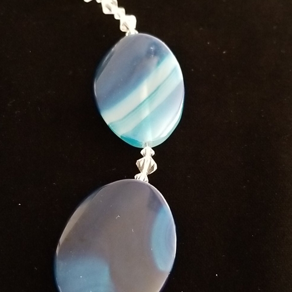 Blue Semi-Precious Stone Necklace - Picture 3 of 6